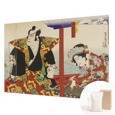 Modern fotobehang met een ontwerp van Japans theater