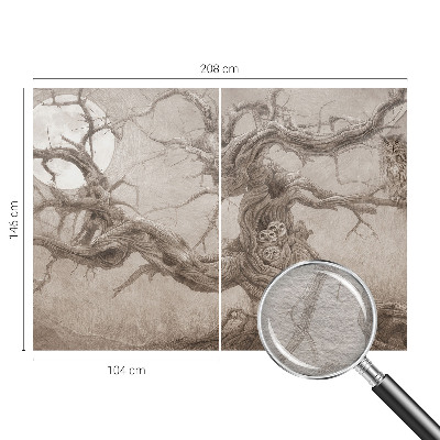 Modern fotobehang voor de woonkamer Nachtvogels