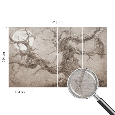 Modern fotobehang voor de woonkamer Nachtvogels