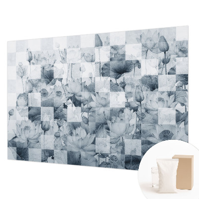 Luxe fotobehang met een motief van lotusbloemen