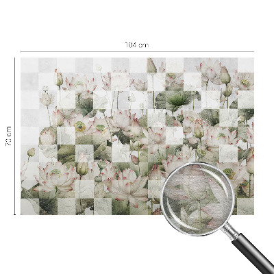 Premium fotobehang Lotuspatronen