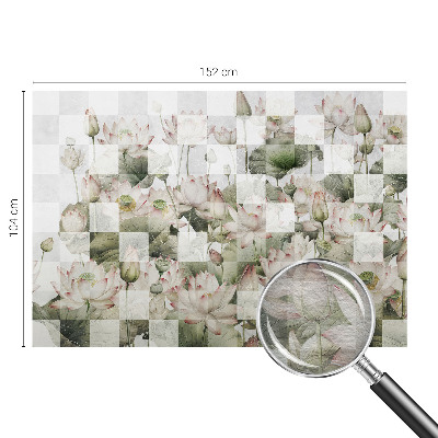 Premium fotobehang Lotuspatronen