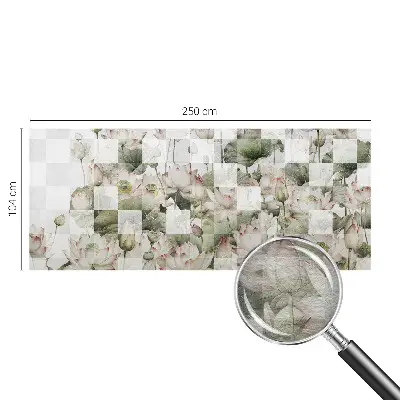 Premium fotobehang met lotuspatronen