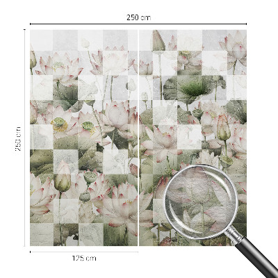 Premium fotobehang Lotuspatronen