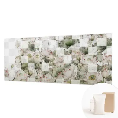 Premium fotobehang met lotuspatronen