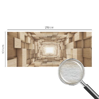Sfeervol fotobehang Houten tunnel