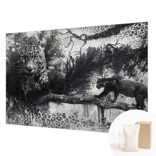 Kwalitatief fotobehang met een abstract luipaardmotief