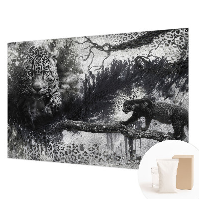 Kwalitatief fotobehang met een abstract luipaardmotief