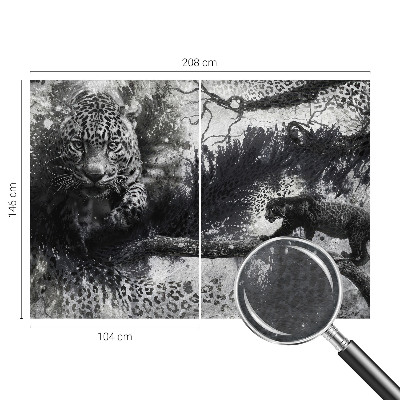 Kwalitatief fotobehang met een abstract luipaardmotief
