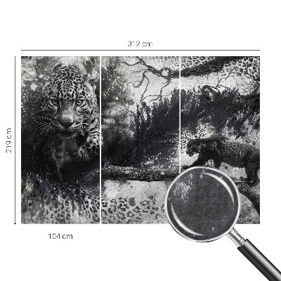 Kwalitatief fotobehang Abstracte luipaarden