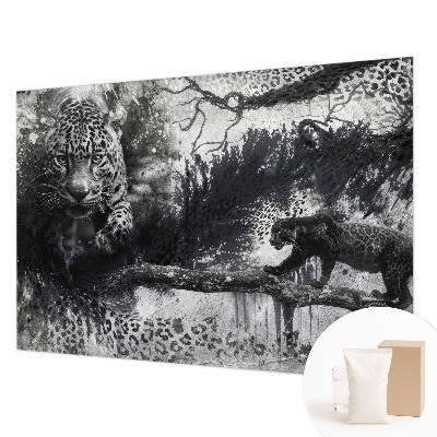 Kwalitatief fotobehang met een abstract luipaardmotief