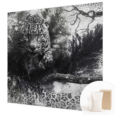 Kwalitatief fotobehang met een abstract luipaardmotief