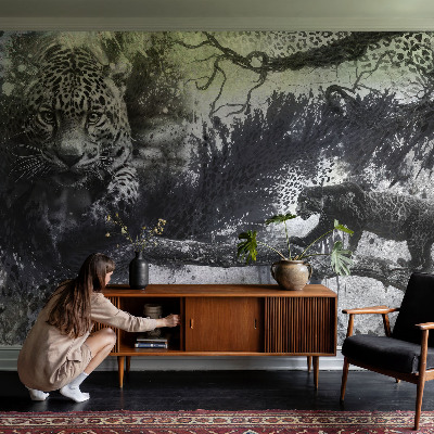 Kwalitatief fotobehang Abstracte luipaarden