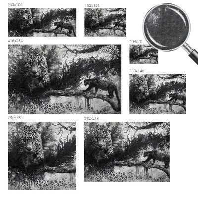 Kwalitatief fotobehang met een abstract luipaardmotief