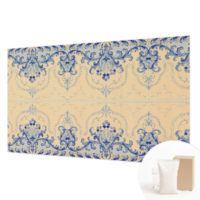 Uniek fotobehang Blauwe ornamenten