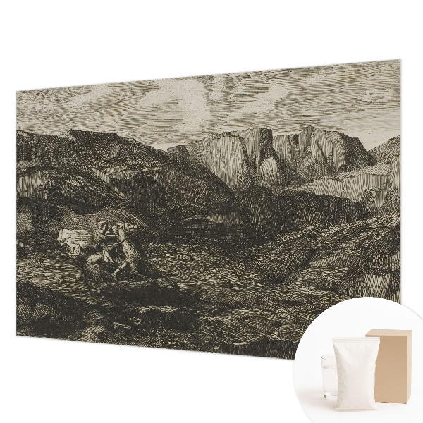 Groot fotobehang Bergtocht