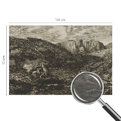 Groot fotobehang Bergtocht
