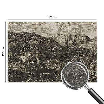 Groot fotobehang Bergtocht