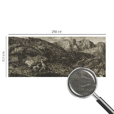 Groot fotobehang Bergtocht