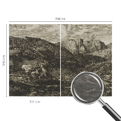Groot fotobehang Bergtocht