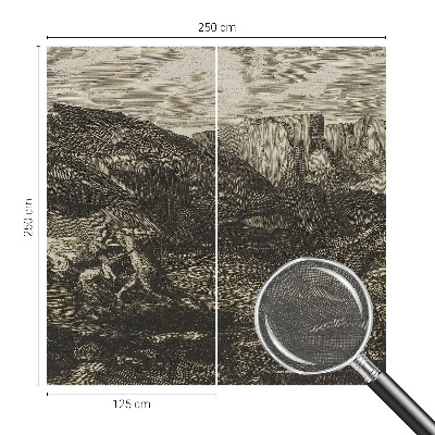 Groot fotobehang Bergtocht
