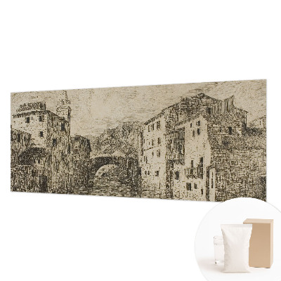 Vlies fotobehang Stadspanorama