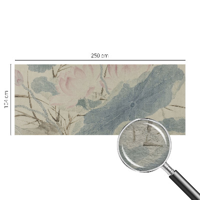 Vliesbehang fotobehang Lotusbladeren