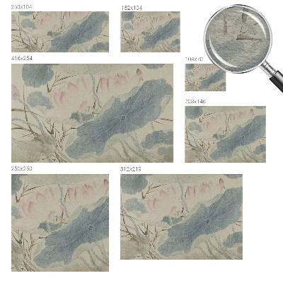 Vliesbehang fotobehang Lotusbladeren