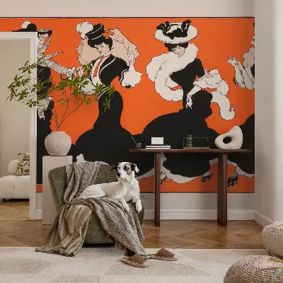Fotobehang vliesbehang voor dameskleding