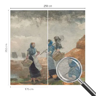 Fotobehang vlies met een sereen kustlandschap