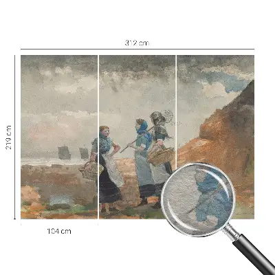 Fotobehang vlies met een sereen kustlandschap