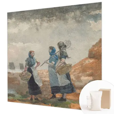 Fotobehang vlies met een sereen kustlandschap