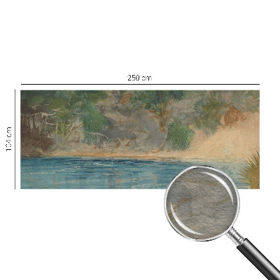 Vlies fotobehang op maat Tropische kust