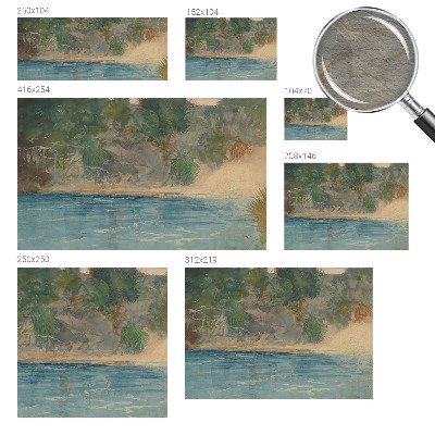 Vlies fotobehang op maat Tropische kust