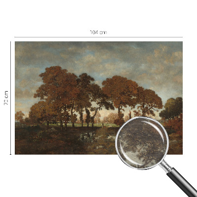 Muur behang Idyllisch landschap