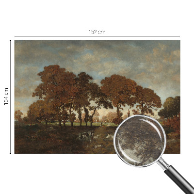 Muur behang Idyllisch landschap