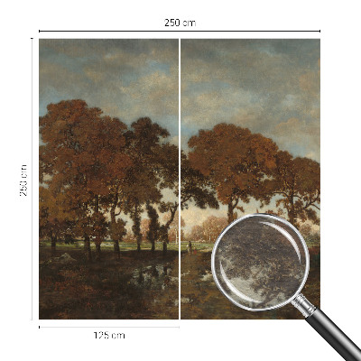 Muur behang Idyllisch landschap