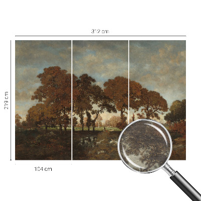 Muur behang Idyllisch landschap