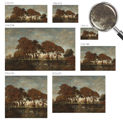 Muur behang Idyllisch landschap