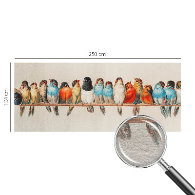 Foto behang op maat Vogels op een tak