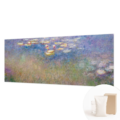 Naadloos fotobehang met een motief van waterlelies