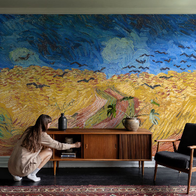 Fotobehang woonkamer Veldlandschap