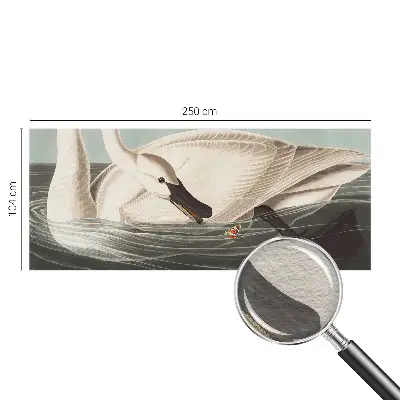 Fotobehang slaapkamer met een rustige natuurrijke print die een harmonieuze sfeer creëert