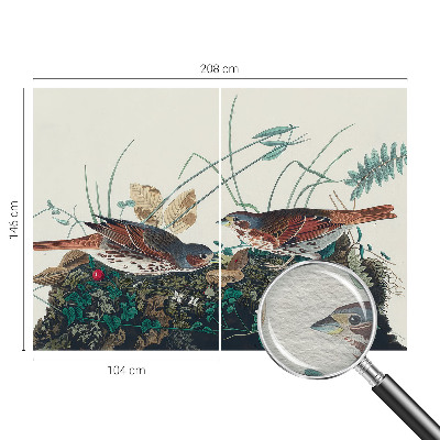 Fotobehang voor slaapkamer met een rustgevende natuurrijke print