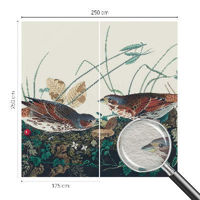 Fotobehang voor slaapkamer met een rustgevende natuurrijke print