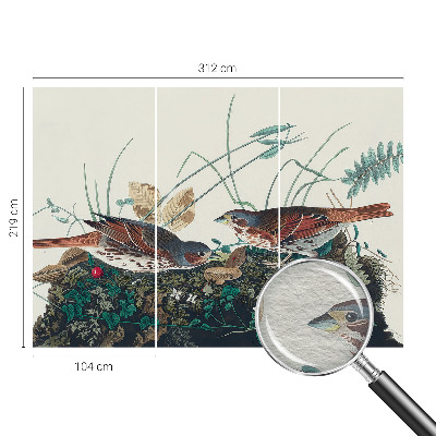 Fotobehang voor slaapkamer met een rustgevende natuurrijke print