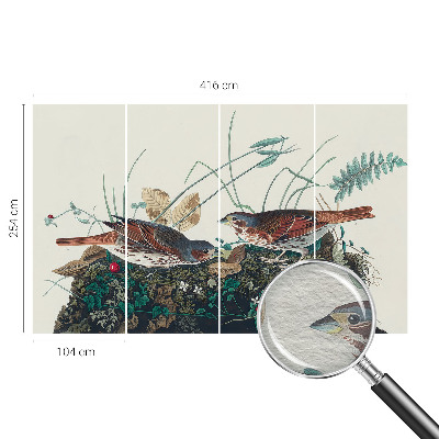 Fotobehang voor slaapkamer met een rustgevende natuurrijke print