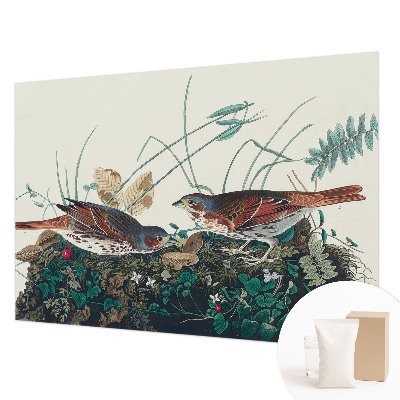 Fotobehang voor slaapkamer met een rustgevende natuurrijke print