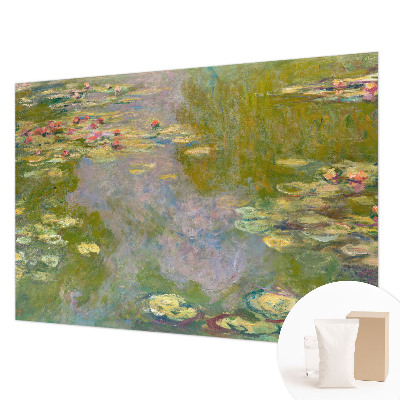 Modern fotobehang met een motief van waterlelies