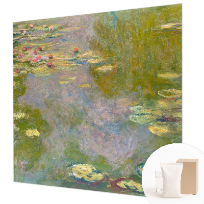 Modern fotobehang met een motief van waterlelies